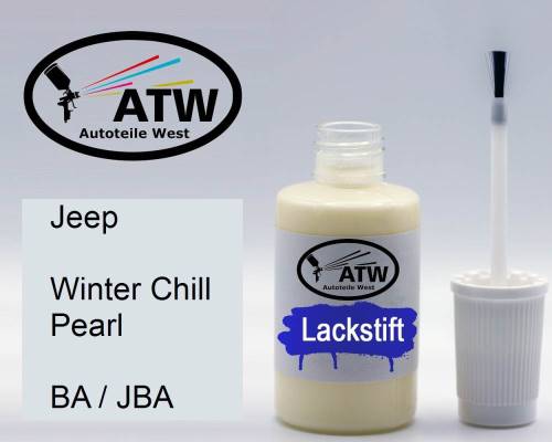 Jeep, Winter Chill Pearl, BA / JBA: 20ml Lackstift, von ATW Autoteile West.